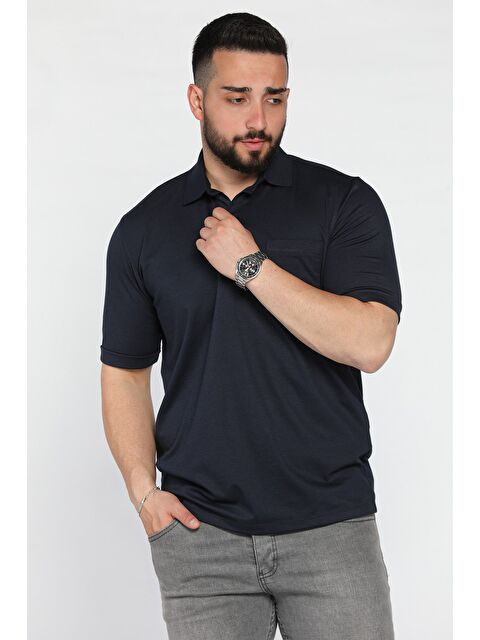 Mishar İtalia Polo Yaka Yarım Düğmeli Cepli Erkek Tişört - S000399550-21164