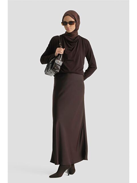 ARMİNE Degaje Örme Badi Acı Kahve - S000490816-29704