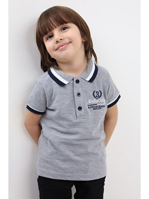 Toontoykids Erkek Çocuk Nakışlı Tişört - S000393096-74