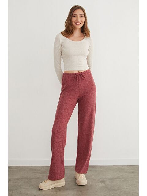 Fullamoda Beli Bağlamalı Yumoş Palazzo Pantolon - S000422370-19951