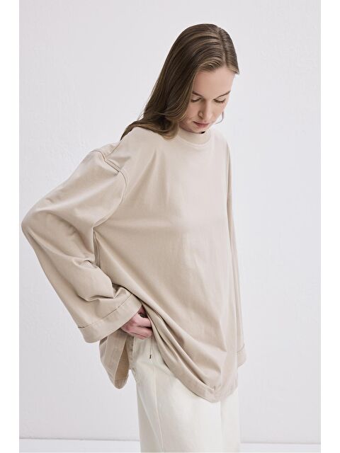 Kadriye Baştürk Vanille Pamuk Bluz Taş - S000393984-25636