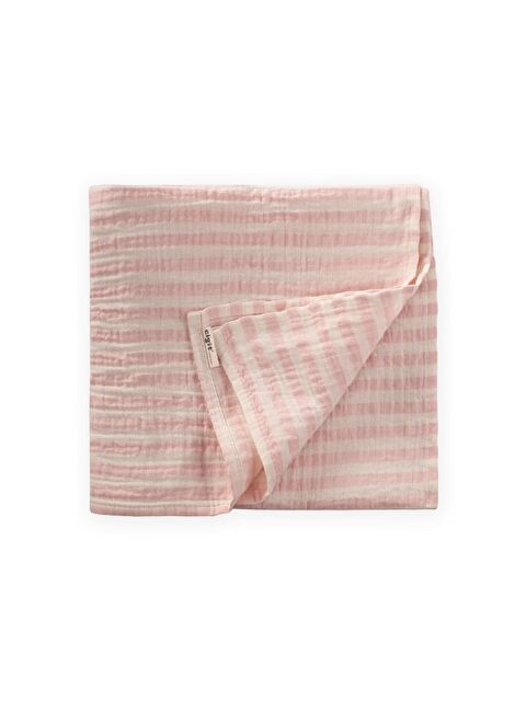 CİGİT Naturel Battaniye 90X100cm Pembe Kalın Çizgili - S000464701-20024