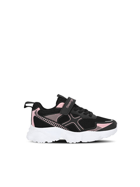 SLAZENGER FIZZY Kız Çocuk Cırt Cırtlı Siyah / Pembe Günlük Spor Ayakkabısı
