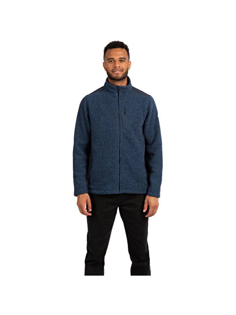 Trespass Faratino - Fleece At300 Erkek Mavi Polar Fermuarlı Sweatshirt - S000502570-21164