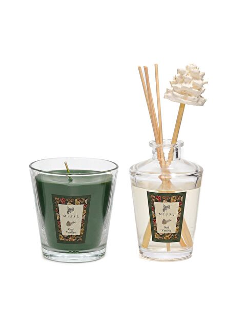 Missi Yılbaşı Oud Vanilya Sıcaklığı (Oda Kokusu&Vegan Mum Seti) - S000458518-18194