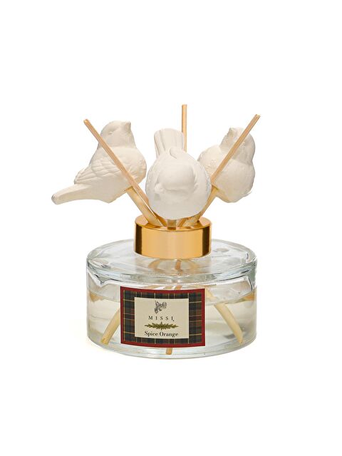 Missi Yılbaşı 150 ml Kuş Seramik Taş Bambu Çubuklu Spice Orange Oda Kokusu - S000458521-19965
