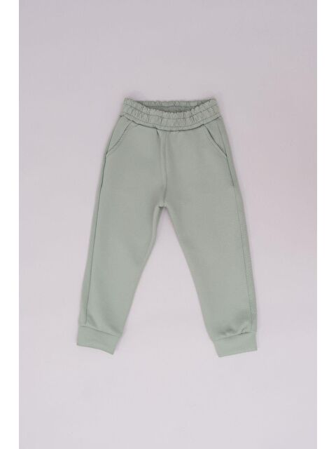 C&City Kız Çocuk Manşetli Paça Eşofman Altı 871 Fıstık Yeşil - S000497509-19972