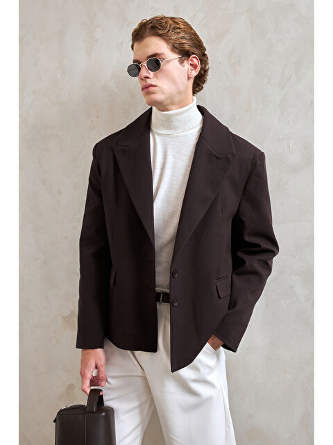 HYMAN Erkek Oversize Blazer Ceket - S000515489-19413