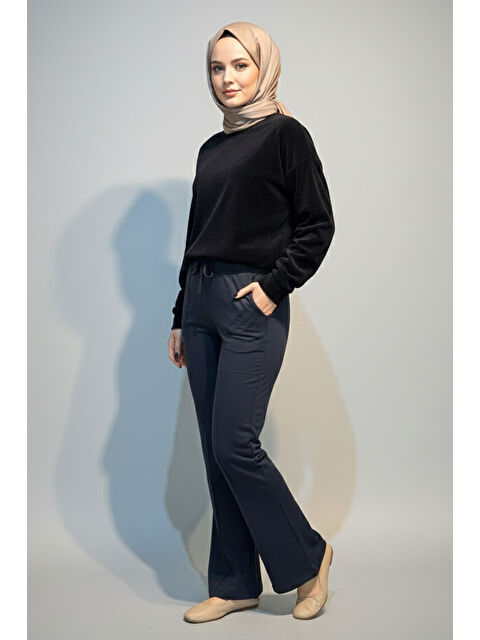 Remsa Nervür Dikiş Beli Lastikli Bağcıklı Pantolon 1887 Antrasit - S000485836-29666