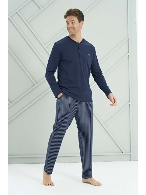 Remsa Erkek Penye Uzun Kol Pijama Takımı 2235 Laci07 - S000471164-37341