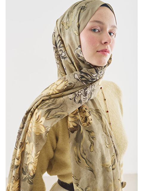 Fresh Scarfs NORAH DESENLİ PAMUK VİSKON ŞAL ÇAĞLA - S000514039-14939