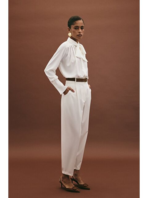 SATEEN Lena Havuç Pantolon - Ekru - S000503947-19965
