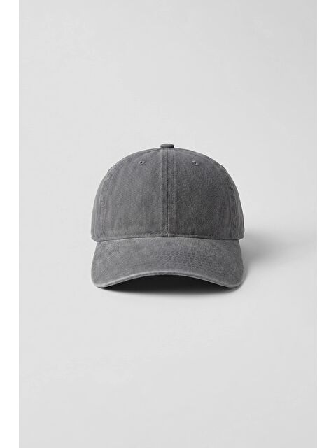 Abluka Online Unisex Basic Yıkamalı Beyzbol Şapka Gri