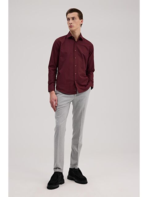 JAKAMEN Antrasit Comfort Fit Duble Paça Kumaş Pantolon - S000496032-29666