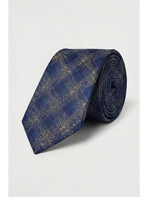 Sabri Özel Lacivert %100 Mikrofiber Erkek Kravat - S000526084-21164