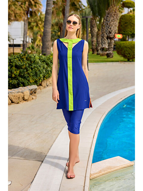 Marina Lacivert Yarı Kapalı Mayo H2502-2 - S000500001-21164