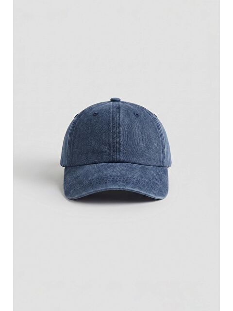 Abluka Online Unisex Basic Yıkamalı Beyzbol Şapka Lacivert