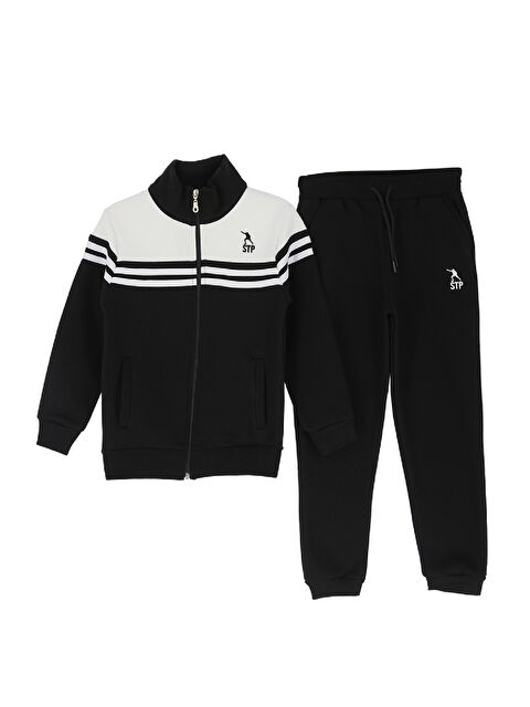 Modanino Erkek Çocuk Eşofman Takım-3 İplik Şardonlu-Fermuarlı-Hakim Yaka 12-16 Yaş 12381 - S000468624-19351