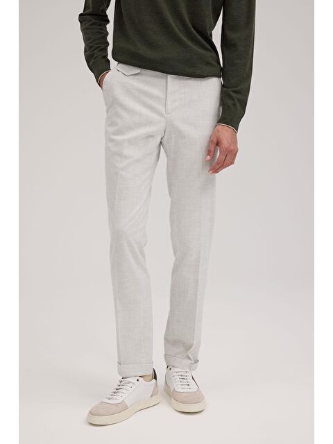 JAKAMEN Gri Comfort Fit Duble Paça Kumaş Pantolon - S000496032-20600