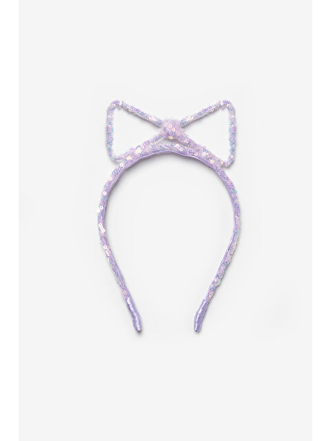 Le Mabelle Lila Pullu Fiyonk Figürlü Kız Çocuk Taç - S000518762-17878