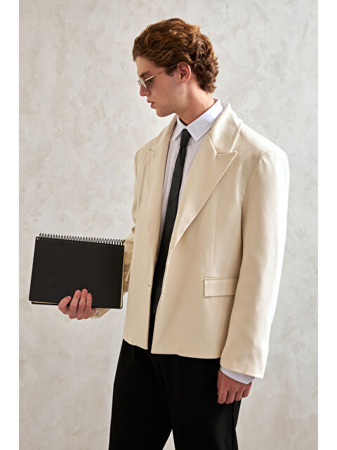 HYMAN Erkek Oversize Blazer Ceket - S000515489-19965