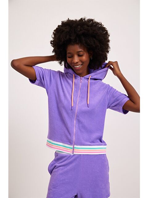 Katia And Bony Kadın Fairytale Havlu Sweatshirt Mor - S000374888-20042