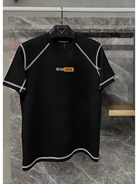 Jane's Unisex Dikişli Baskılı Oversize T-Shirt - Siyah - S000528372-19351