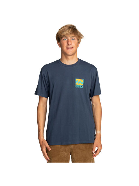 Billabong Stamp Tees Erkek Mavi Tişört - S000489116-21164