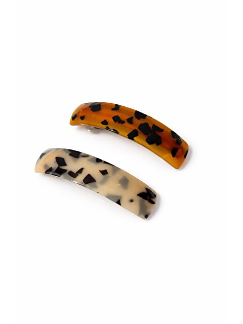 New Obsessions Kaplumbağa Sırtı Lüks Asetat Otomatik Toka 2'li Set - S000492943-19413