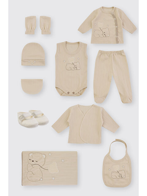 Panço Yenidoğan Bej 10'lu Hastane Çıkış Seti - S000526088-19928