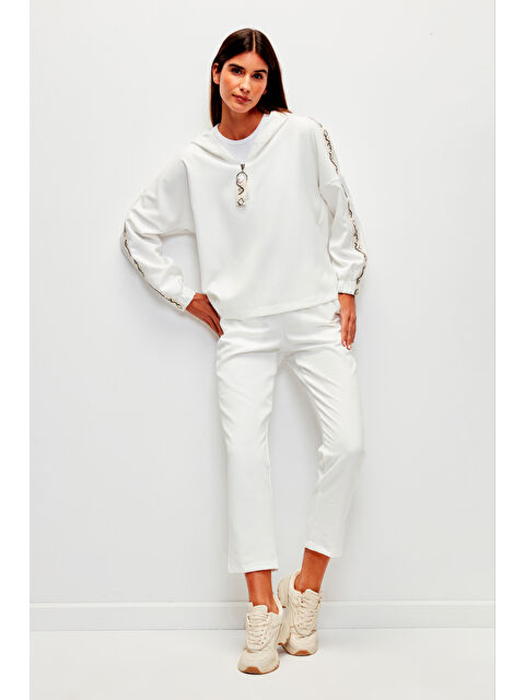 Muni Muni Şerit Detaylı Kapüşonlu Eşofman Takımı