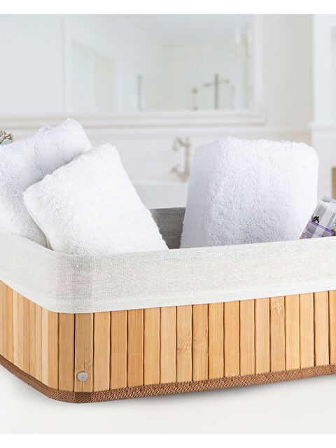 English Home Fancy Katlanabilir Sepet Bej - S000336042-19928