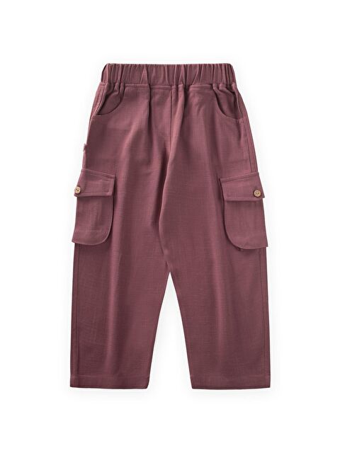 CİGİT Kız Çocuk Keten Pantolon - S000381433-20036