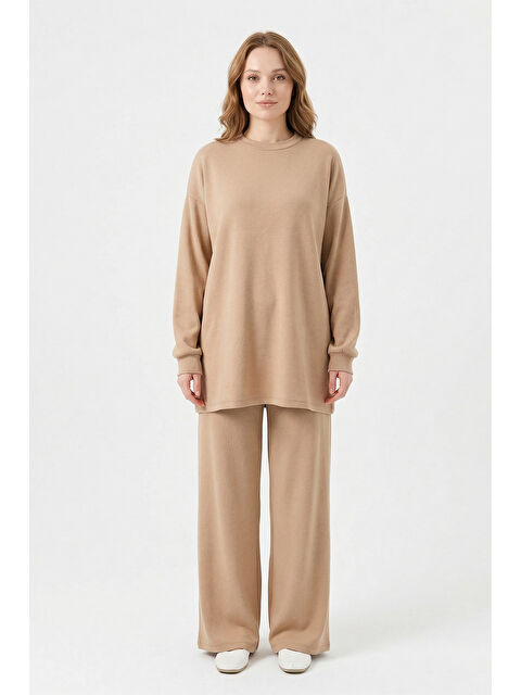 Remsa Örme Modal Pantolonlu Takım 19590 Bej