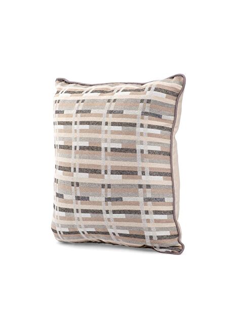 Asdiva Özel Tasarım 43x43 Dokuma Kırlent Kılıfı Biyeli Gizli Fermuarlı Dekoratif Salon - S000345150-37315