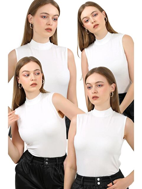 justmore Kadın 4'Lü Kolsuz Body - S000471263-20063