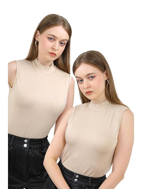 justmore Kadın 2'Li Kolsuz Body - S000387924-19966