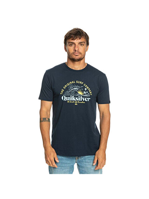 Quiksilver Sunsetwave Erkek Mavi Tişört - S000489038-21164