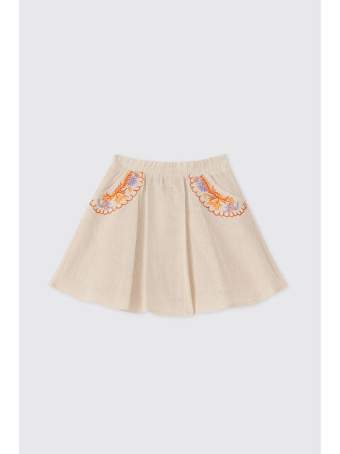 Panço Kız Bebek Bej Etek