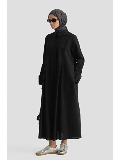 ARMİNE Oversize Tunik Elbise Siyah - S000490842-19351