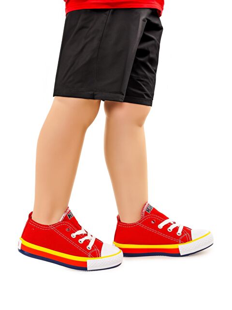 Kiko Kids Tinna Bağcıklı Erkek Çocuk Keten Spor Ayakkabı - S000216454-20045