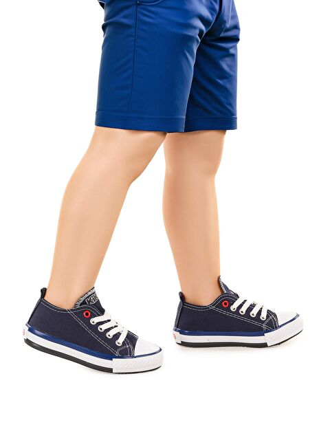 Kiko Kids Tinna Bağcıklı Erkek Çocuk Keten Spor Ayakkabı - S000216454-21164
