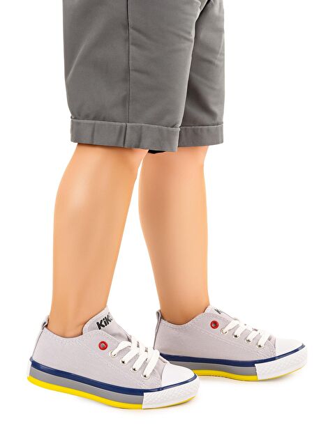 Kiko Kids Tinna Bağcıklı Erkek Çocuk Keten Spor Ayakkabı - S000216454-20600