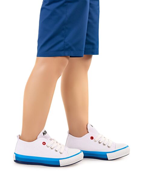 Kiko Kids Tinna Bağcıklı Erkek Çocuk Keten Spor Ayakkabı - S000216454-37234