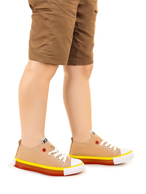 Kiko Kids Tinna Bağcıklı Erkek Çocuk Keten Spor Ayakkabı - S000216454-19928