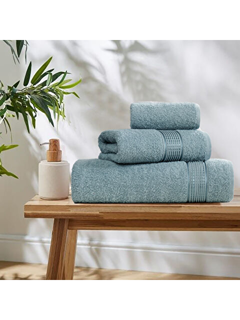 UPSTYLE 3lü Havlu Seti Ezgi Mint Yeşili 70x140 + 50x85 + 30x50 - S000381443-18194