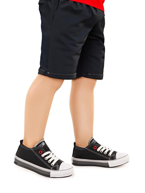 Kiko Kids Tinna Bağcıklı Erkek Çocuk Keten Spor Ayakkabı - S000216454-19351