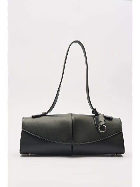 Manuka Mari Kapaklı Çanta Siyah