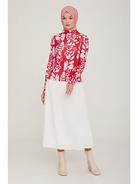 ARMİNE Desenli İç Bady 22K3206 Kırmızı - S000134989-20045