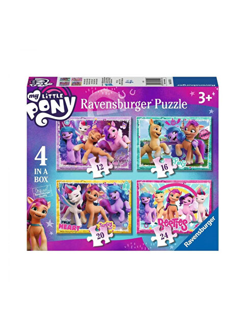 Ravensburger Çocuk Puzzle 4 Puzzle Tek Kutuda My Little Pony RPX031214